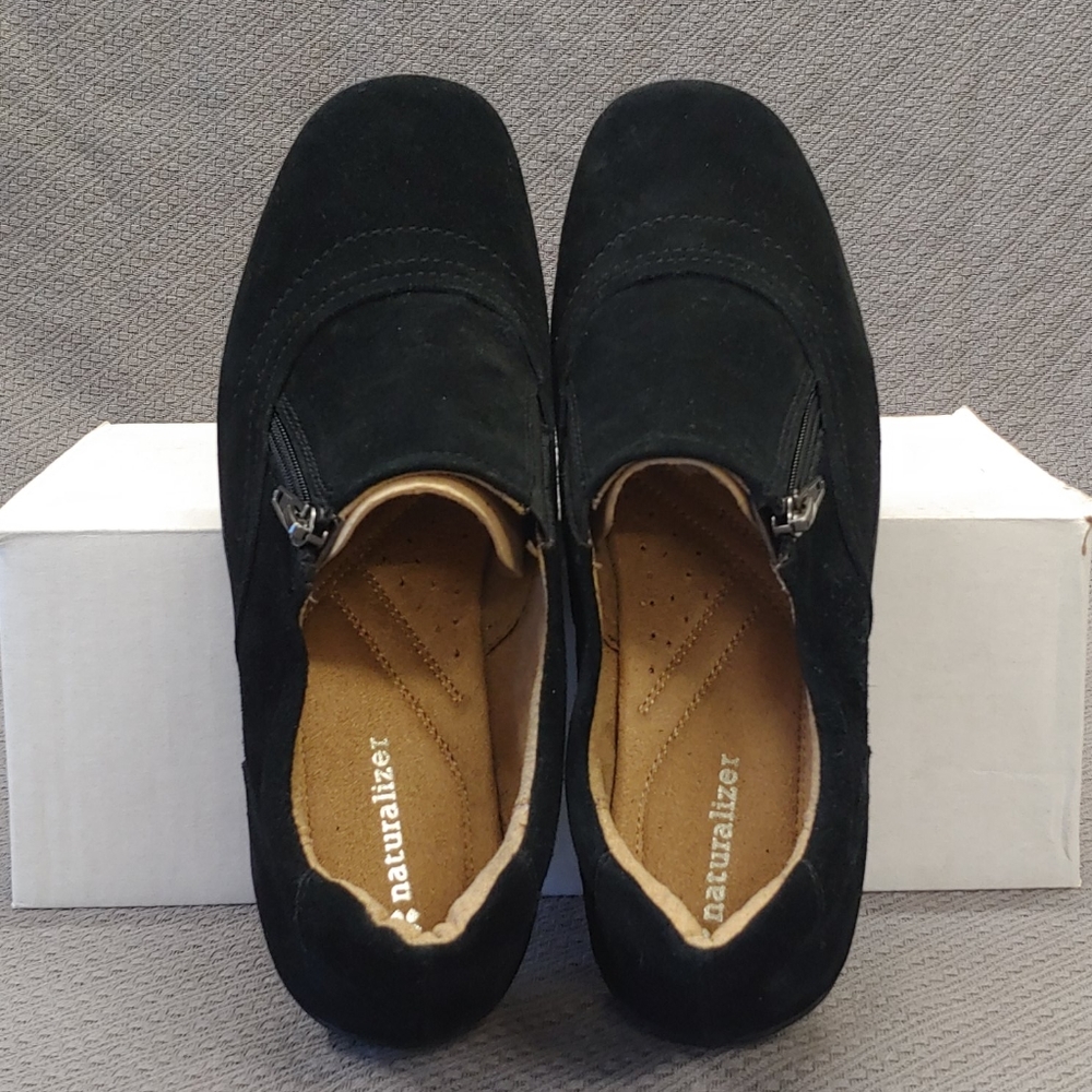 Naturalizer Felisha zip up slip on Black 9-W - Picture 3 of 12